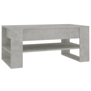 Stolik kawowy, betonowy, 102x55x45 cm, materiał drewnopochodny