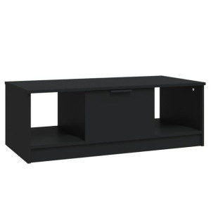 Stolik kawowy, czarny, 102x50x36 cm, materiał drewnopochodny
