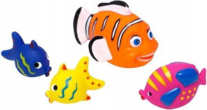 	 Zestaw do kąpieli Eddy Toys rybki 4 sztuki