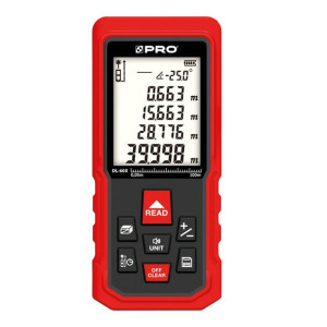 PRO DL-60X dalmierz laserowy czerwona wiązka do 60m, LCD, IP54 (16781)