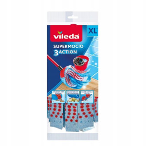 Vileda, Supermocio 3 Action, mop paskowy, zapas