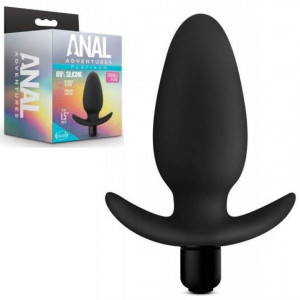 Korek analny z wibracjami Platinum 10cm Blush