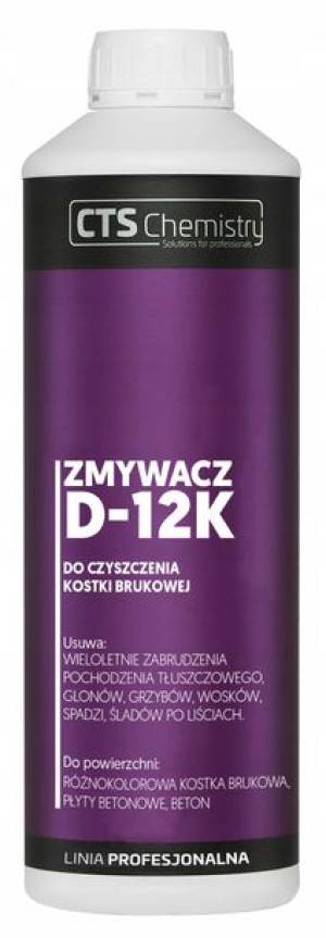 Zmywacz do czyszczenia kostki brukowej D-12K CTS