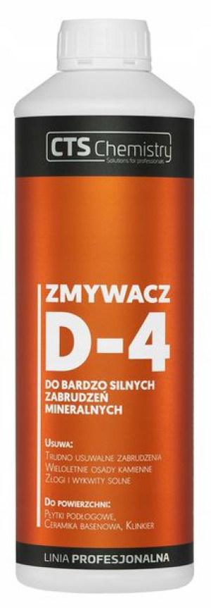 Zmywacz do silnych zabrudzeń mineralnych D-4 CTS