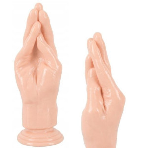 Dildo Dłoń Waginalno Analne 21cm Przyssawka