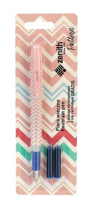 Pióro Zenith Pattern Różowe