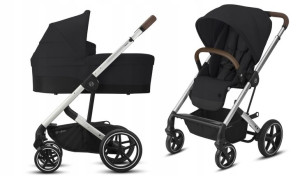CYBEX wózek 2w1 BALIOS S LUX silver DEEP BLACK
