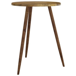 Stolik bistro, ciemnobrązowy, Ø60x76 cm, MDF