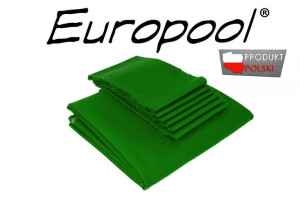 Kupon sukna na stół bilardowy- Europool 45- English green 8ft z płytą d.