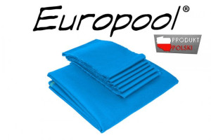 Kupon sukna na stół bilardowy- Europool 45-  Champion Blue 9ft z płytą j.