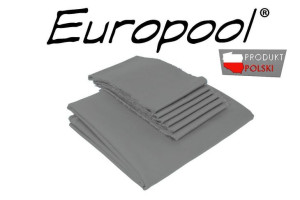 Kupon sukna na stół bilardowy- Europool 45- Grey  6 ft z płytą j.