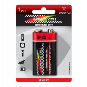 Bateria Energy Cell Super Heavy Duty 6f22 9v