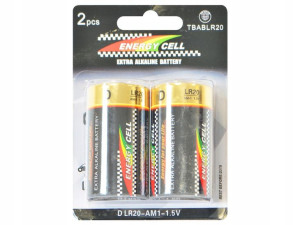Bateria R20 Lr20 D Alkaliczna Extra Mocna - 2 Szt