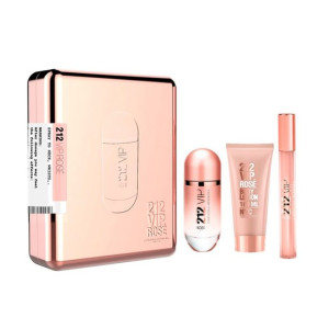 Carolina Herrera 212 Vip Rose Woda Perfumowana Spray 80ml Zestaw 3 Sztuk