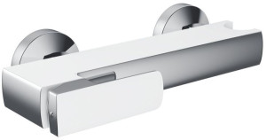 Biała bateria prysznicowa ścienna Excellent PRIDE AREX.4008WH