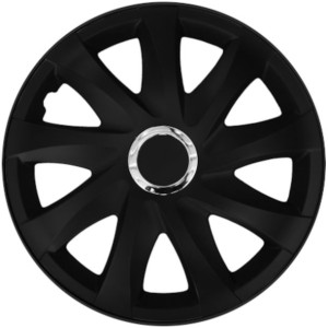 Komplet kołpaków 14 cali Drift Black Mat Ring UNIWERSALNE