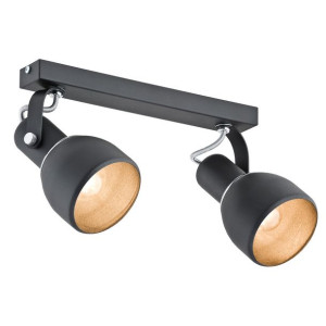 Fogo spot lampa sufitowa czarna 762 Argon