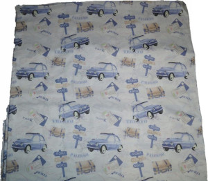 Tkanina Bawełniana Pościelowa Fiat Auta Włochy Car