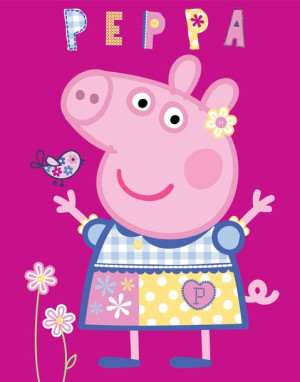 Koc 110x140 Polarowy Kocyk Świnka Peppa Pig