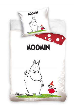 Muminki Pościel 140x200 Muminek Bawełniana Moomin