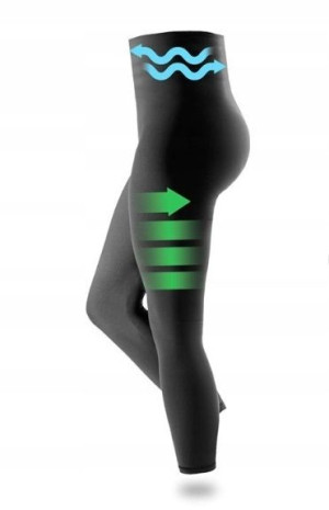 Legginsy Antycellulitowe Wysoki Stan XS Push Up