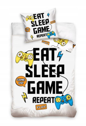 Pościel 160x200 Bawełniana Gamer Gamerska Gry Pad