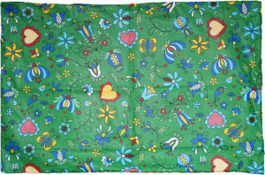 Bawełniana Poszewka 40x60 Folk Kaszubska Kwiaty