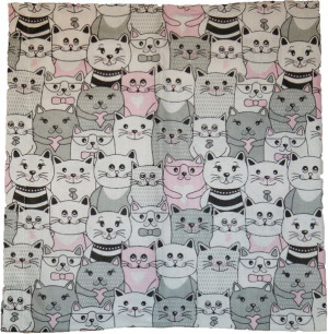 Bawełniana Poszewka 40x40 Koty Kotki z Kotami Cat