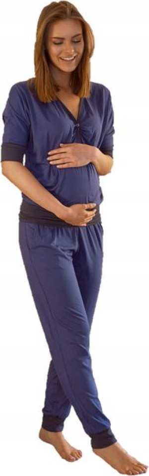 Piżama Ciążowa Dres Do Karmienia Komplet L/XL