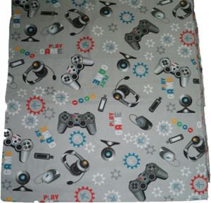 Tkanina Bawełniana Pościelowa Gamer Dla Gracza Gry