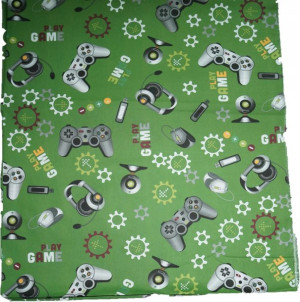Tkanina Bawełniana Pościelowa Gamer Dla Gracza Gry