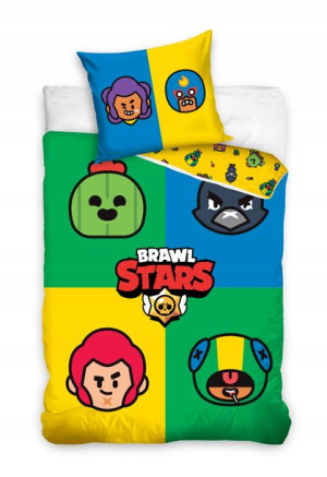 Pościel 160x200 Bawełniana Brawl Stars Zadymiarze