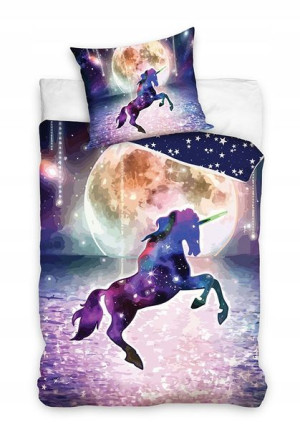 Pościel 160x200 Bawełniana Jednorożec Unicorn Koń