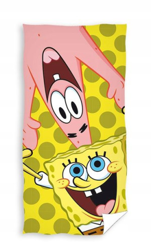 Ręcznik Plażowy Kąpielowy 70x140 SpongeBob Gąbka
