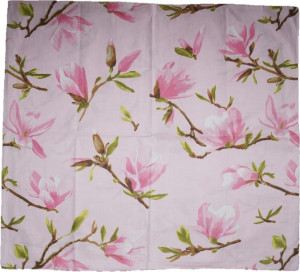 Bawełniana Poszewka 70x80 Kwiaty Kwiatki Magnolia