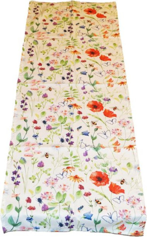 Bieżnik Obrus 40x120 Bawełniany Kwiaty Kwiatki