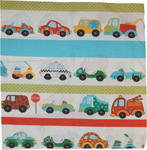 Bawełniana Poszewka 40x40 Auta Samochody Autka Car