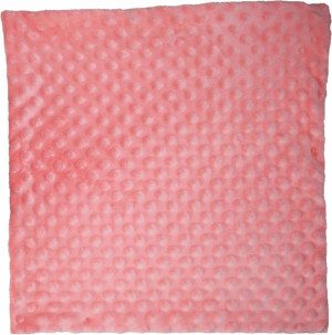 Poszewka Minky 45x45 Minki Różowa Wytłaczana Miła