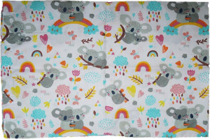 Bawełniana Poszewka 40x60 Koala Tęcza Miś Misio