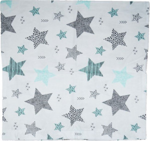 Bawełniana Poszewka 40x40 Gwiazdki Gwiazdy Stars