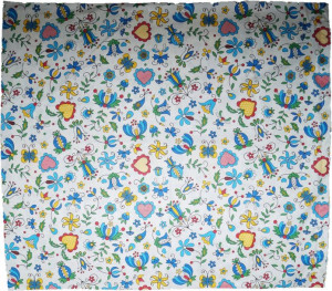Bawełniana Poszewka 70x80 Folk Łowicz Kaszubska