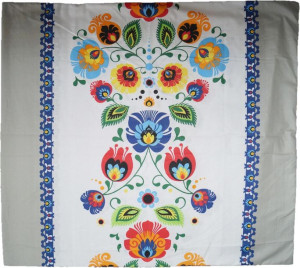 Bawełniana Poszewka 70x80 Folk Łowicz Łowicka 70