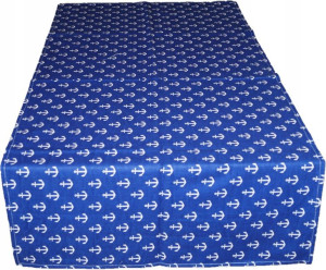 Bieżnik Obrus 60x120 Bawełniany Kotwice Marynarski