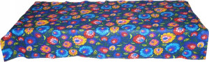 Obrus Bawełniany Folk Łowicz 140x140 Bawełna Kwiat