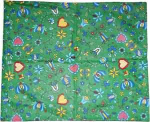 Bawełniana Poszewka 50x60 Kaszuby Folk Kwiaty