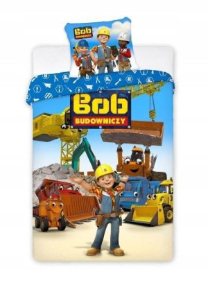 Pościel 160x200 Bawełniana Bob Budowniczy Builder