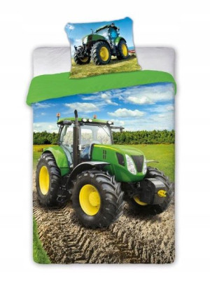 Pościel 140x200 Bawełniana Traktor Farma Ciągnik