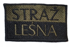 Naszywka Polska Straż Leśna Lasy Rzep 75x45 Haft