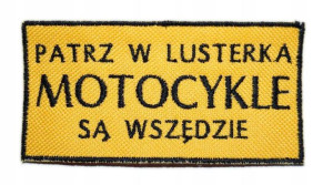 Naszywka Motocykle Są Wszędzie Motocykl Rzep Klej