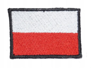 Naszywka Flaga Polski Polska Rzep 30x50 Haft